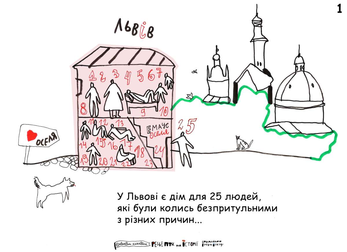 У Львові є дім для 25 людей, які були колись безпритульними з різних причин…